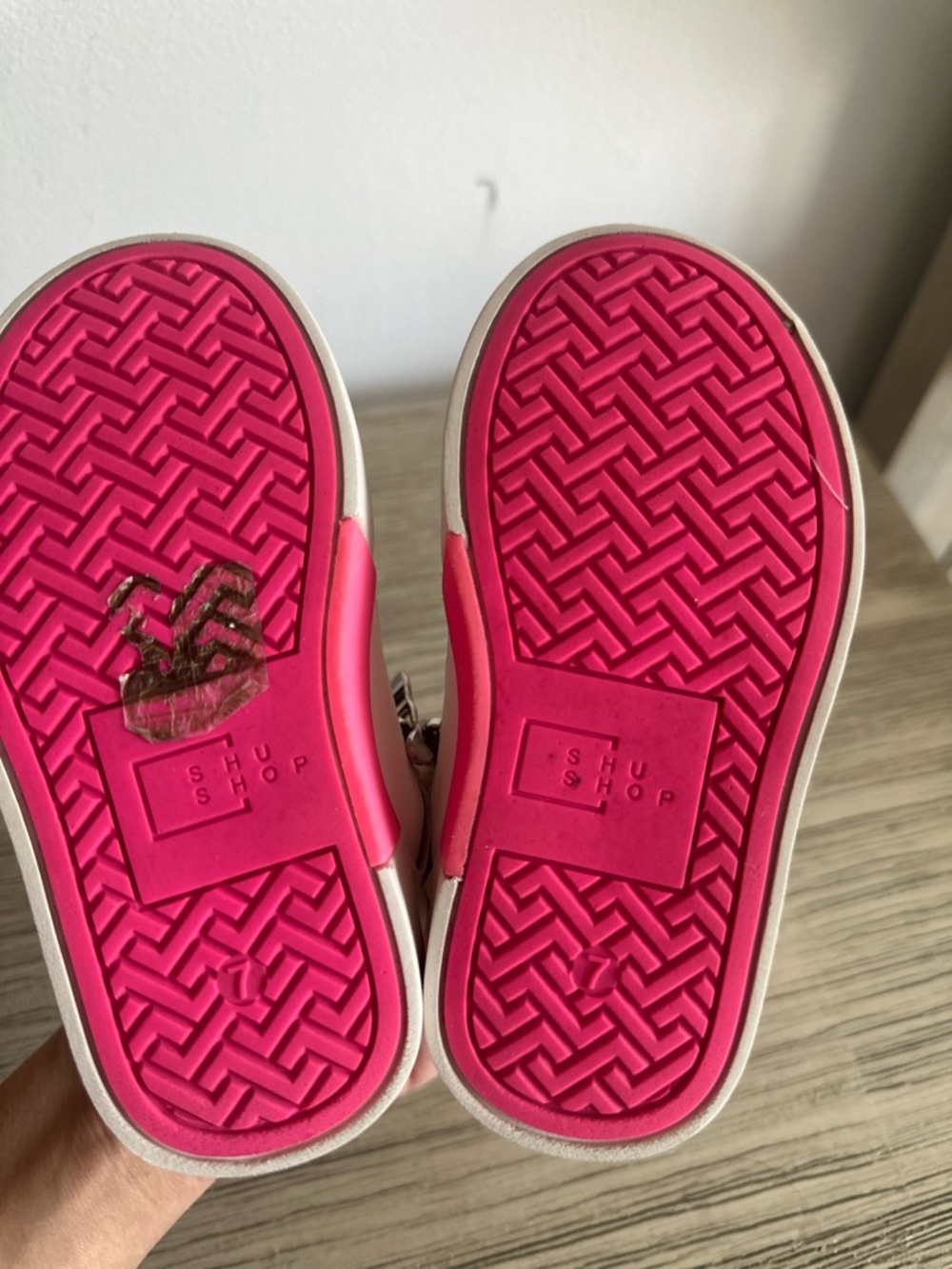 ShuShop Silver and Hot Pink toddler Sneakers - Picture 9 of 9